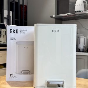 Thùng rác đạp chân EKO Marina EK9161MP màu kem - 15L