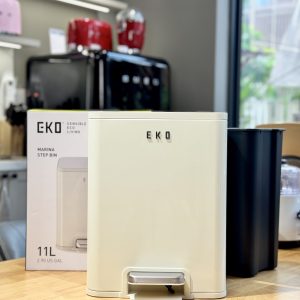Thùng rác đạp chân EKO Marina EK9161MP màu kem - 11L